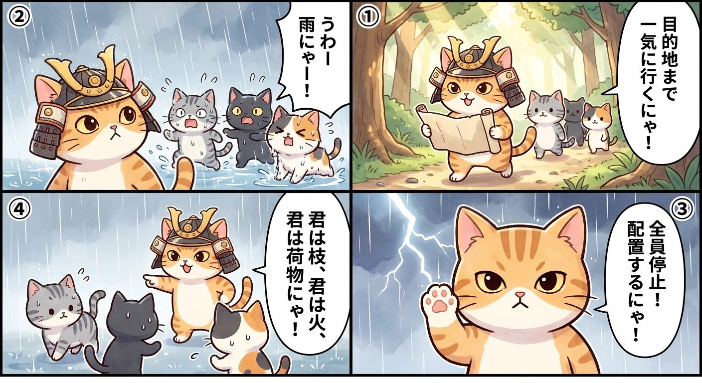 指揮官猫 漫画 ページ1
